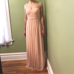 ML Monique Lhuillier gown blush